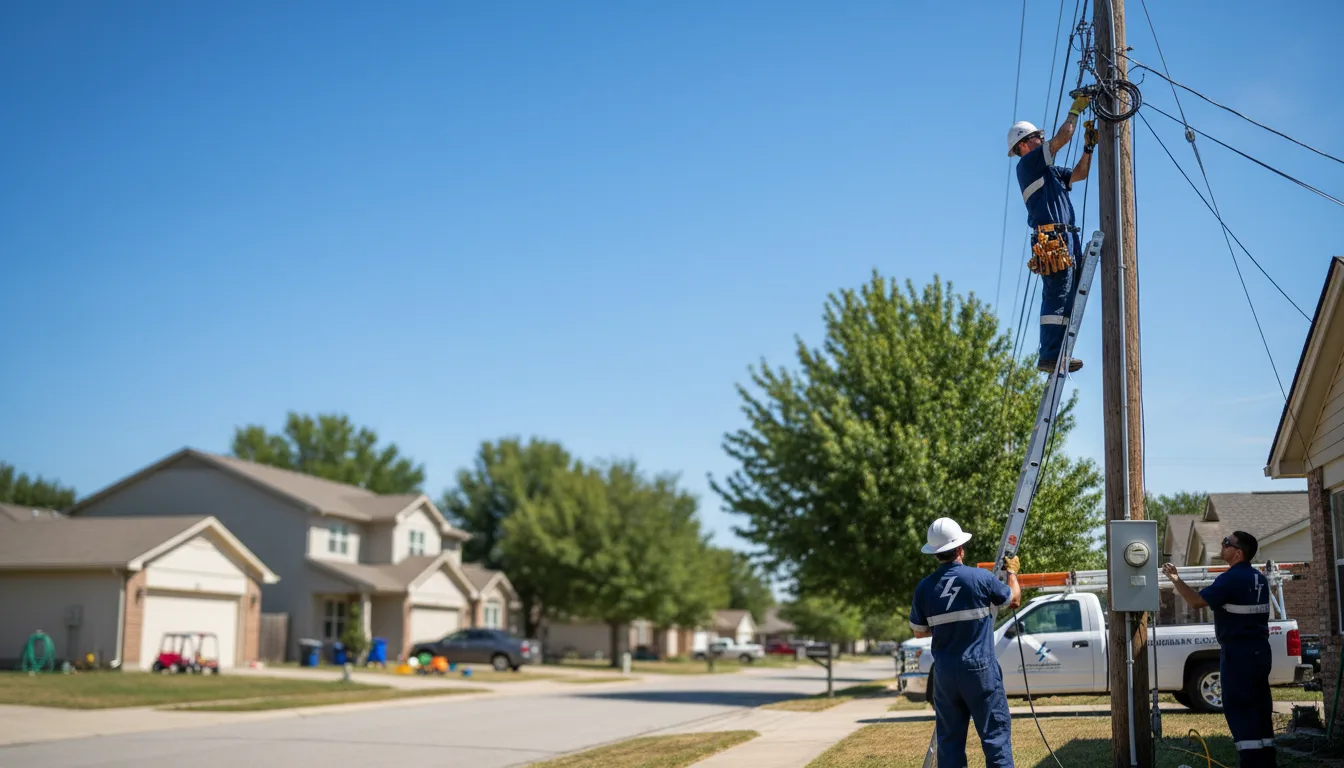 Residential electrician providing installation services in Holdingford, MN